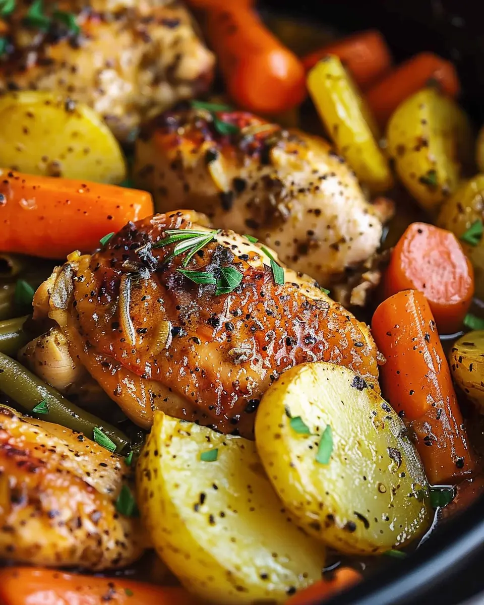 Slow Cooker Garlic Butter Chicken and Veggies: Easy Comfort Food