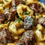 Cracked Garlic Steak Tortellini in Creamhouse Sauce Bliss