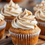 Pumpkin Cupcakes with Cinnamon Cream Cheese Frosting