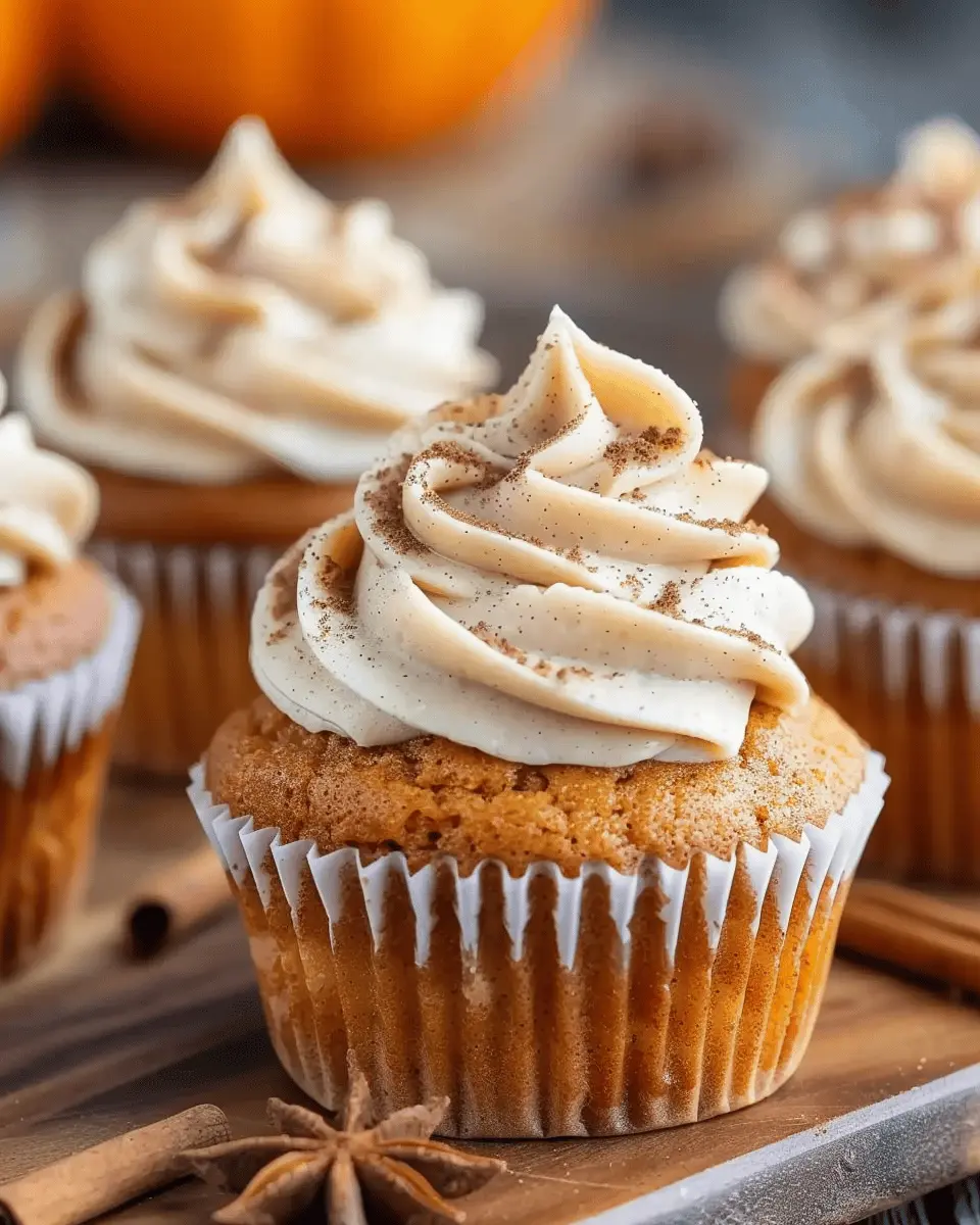 Pumpkin Cupcakes: Indulgent Treats with Cinnamon Cream Cheese Frosting