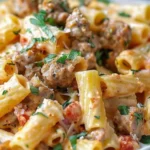 Easy Recipes Dinner : Creamy Italian Sausage Rigatoni