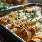 38g Protein Chicken Enchiladas with Dreamy White Sauce