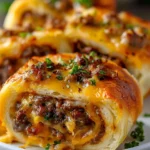 Garlic Butter Cheeseburger Rollups
