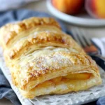 breakfast ideas : Peach Puff Pastry