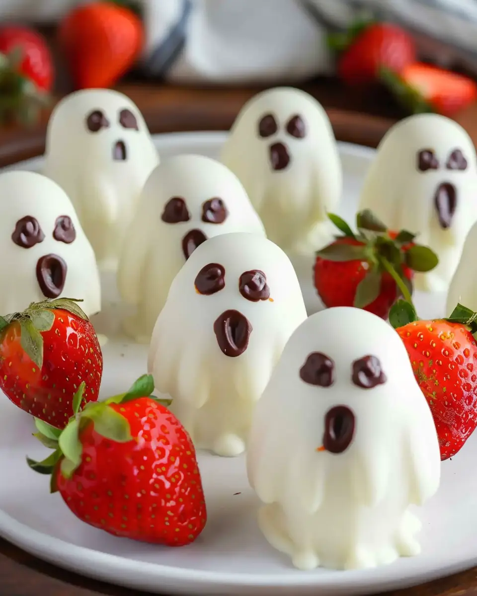 Chocolate-Covered Strawberry Ghosts: Spookily Delicious Treats