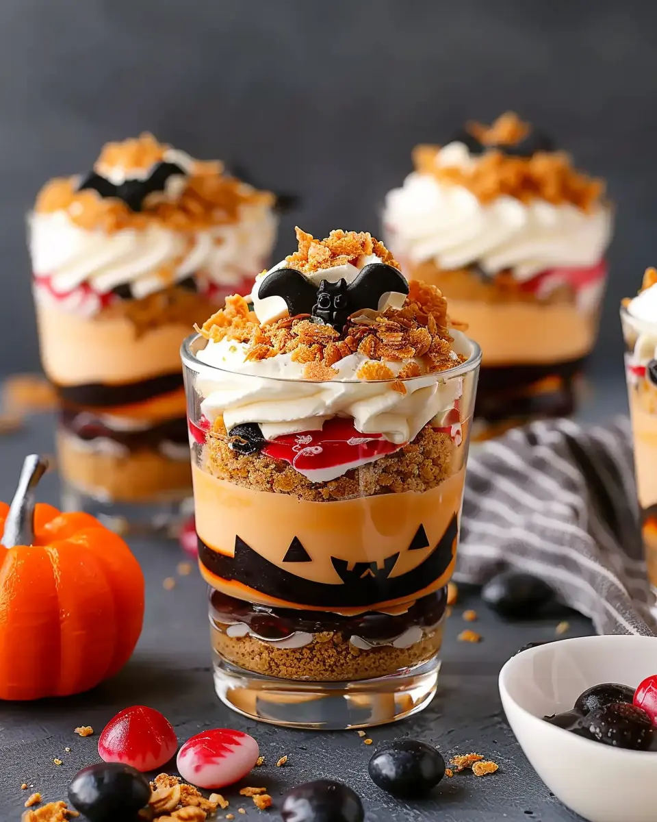 No-Bake Halloween Cheesecake Parfaits: Easy, Spooky Treats for Everyone