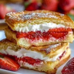 Fried Strawberry Cheesecake Sandwiches