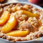 Crockpot Peach Cobbler