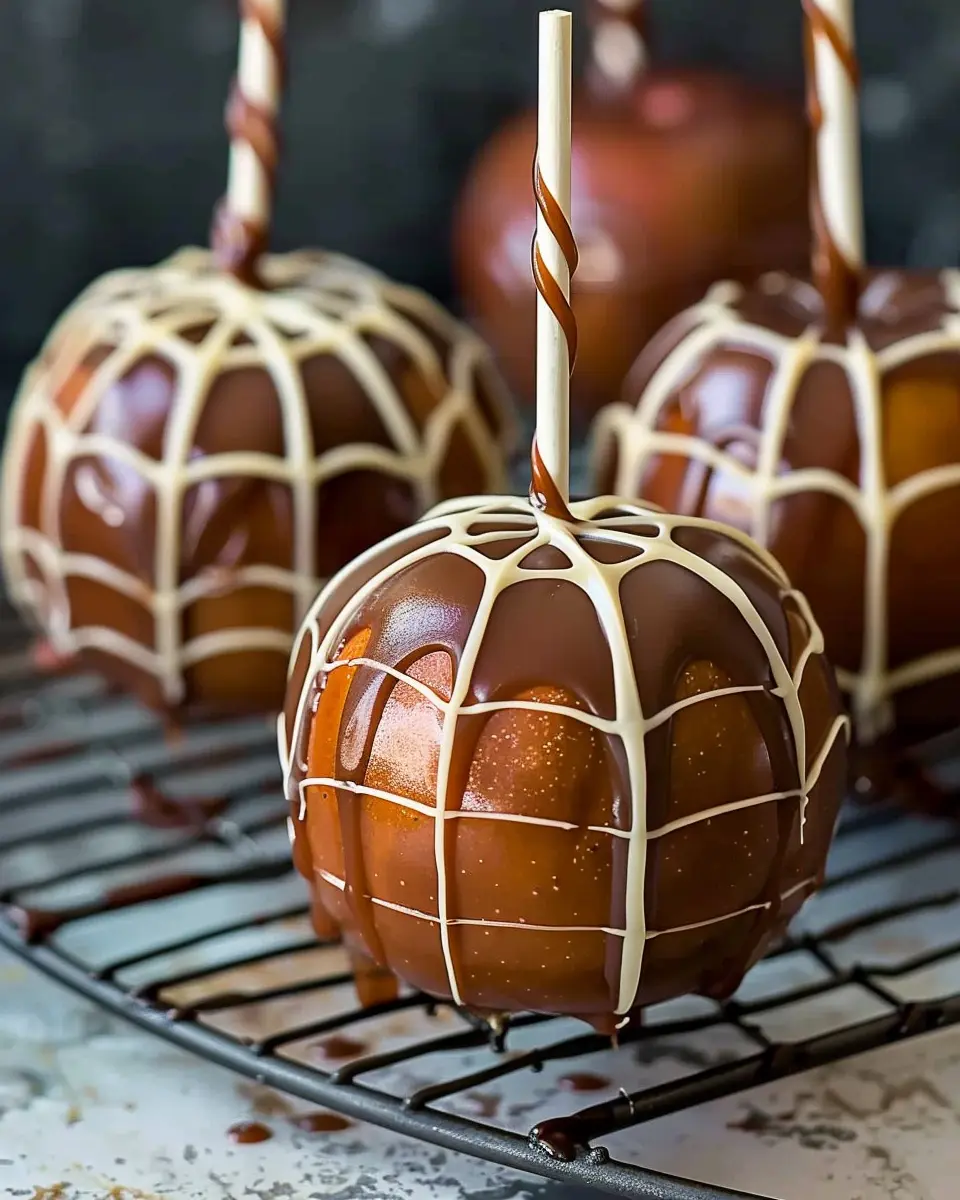 Spiderweb Caramel Apples: Indulgent Treats for Fall Gatherings