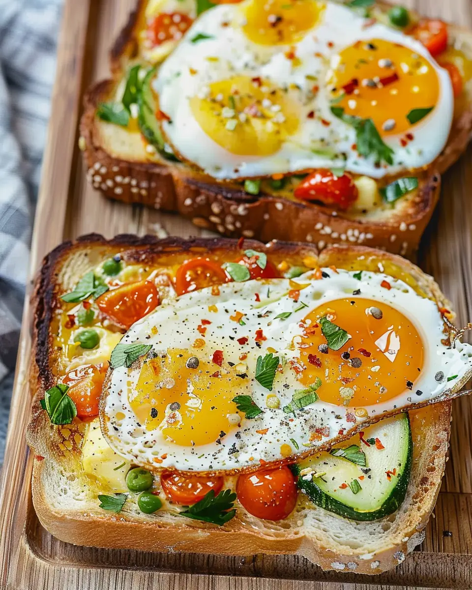 Breakfast ideas: Easy Egg Toast with Vegetables for a Healthy Start