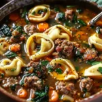 Autumn Tortellini Soup with Sausage