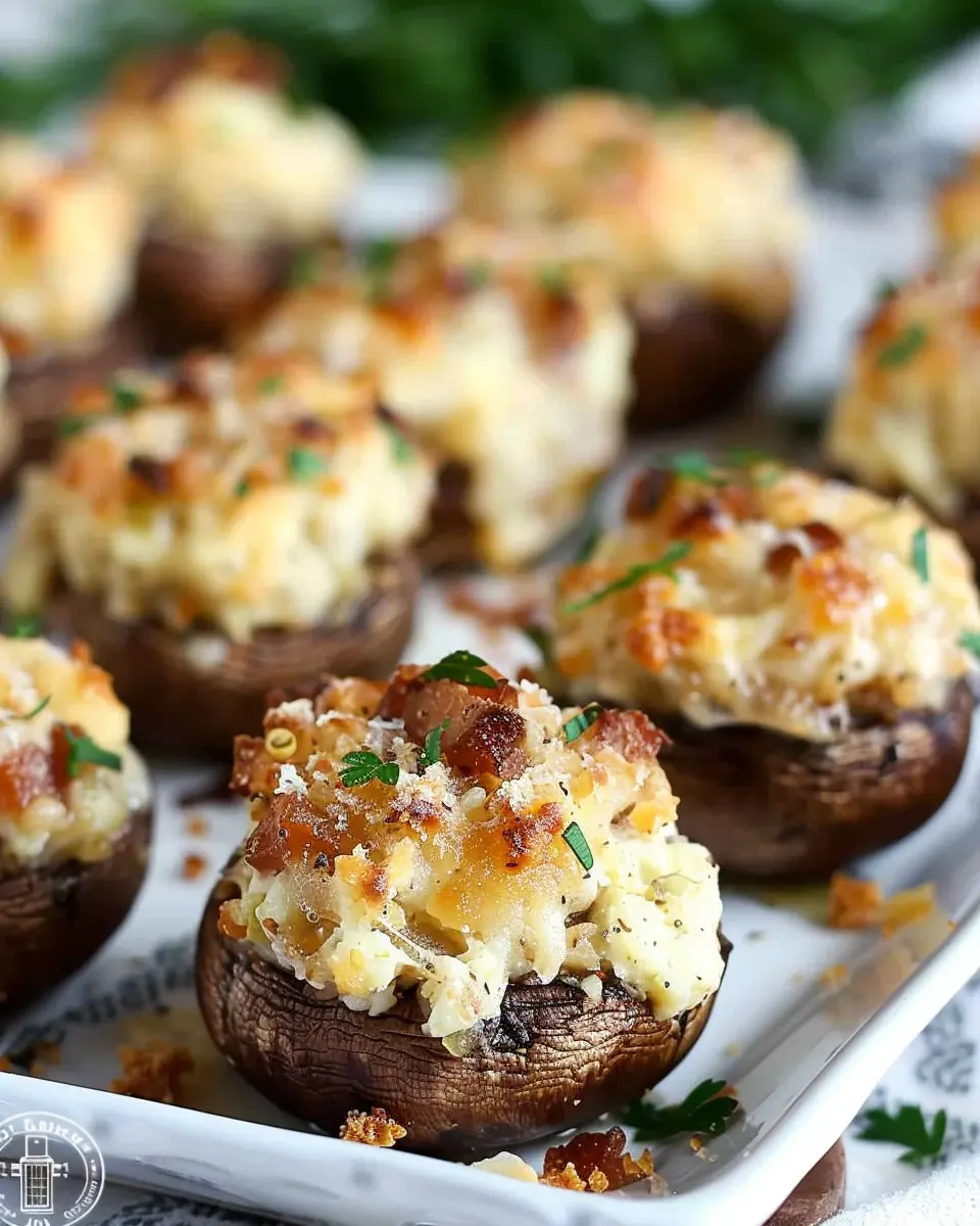 Mouthwatering Stuffed Mushrooms: Easy Turkey Bacon Delights