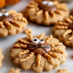 Halloween Peanut Butter Spider Cookies