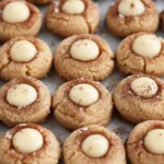 Christmas Cookie Recipes Holiday : Eggnog Snickerdoodle Thumbprint Cookies