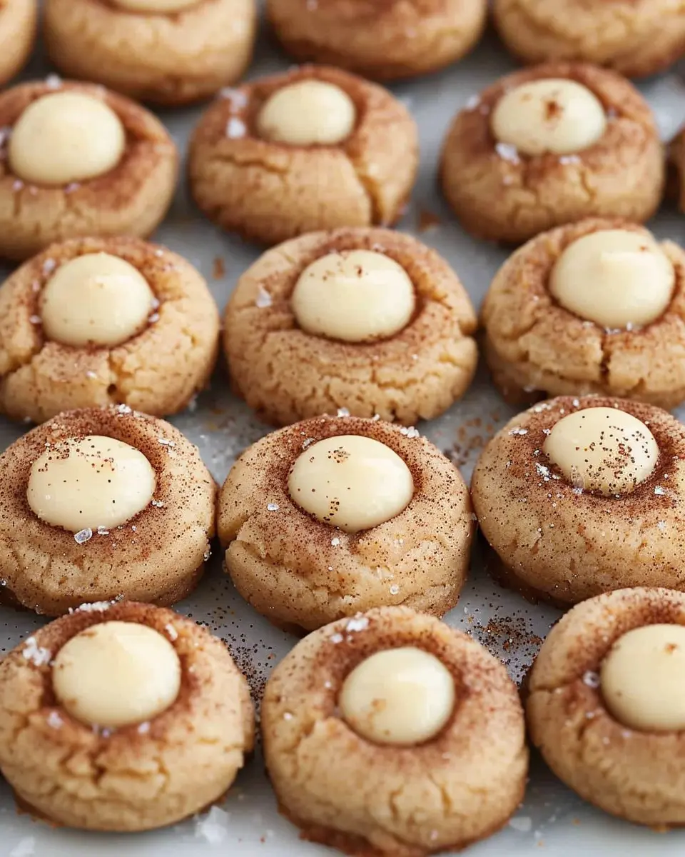 Christmas Cookie Recipes Holiday: Indulgent Eggnog Snickerdoodle Thumbprint Cookies