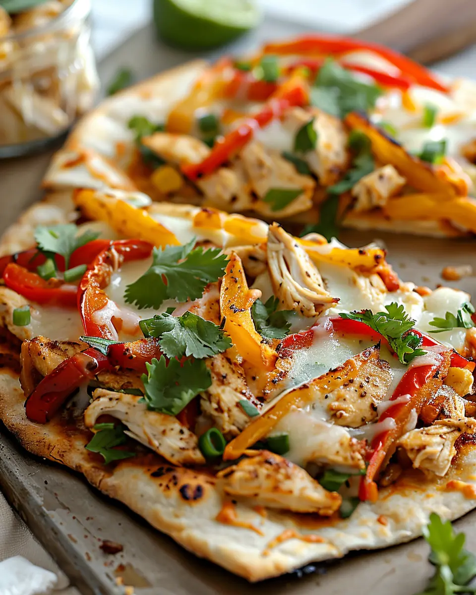 Chicken Fajita Flatbread: Easy, Flavorful Homemade Delight