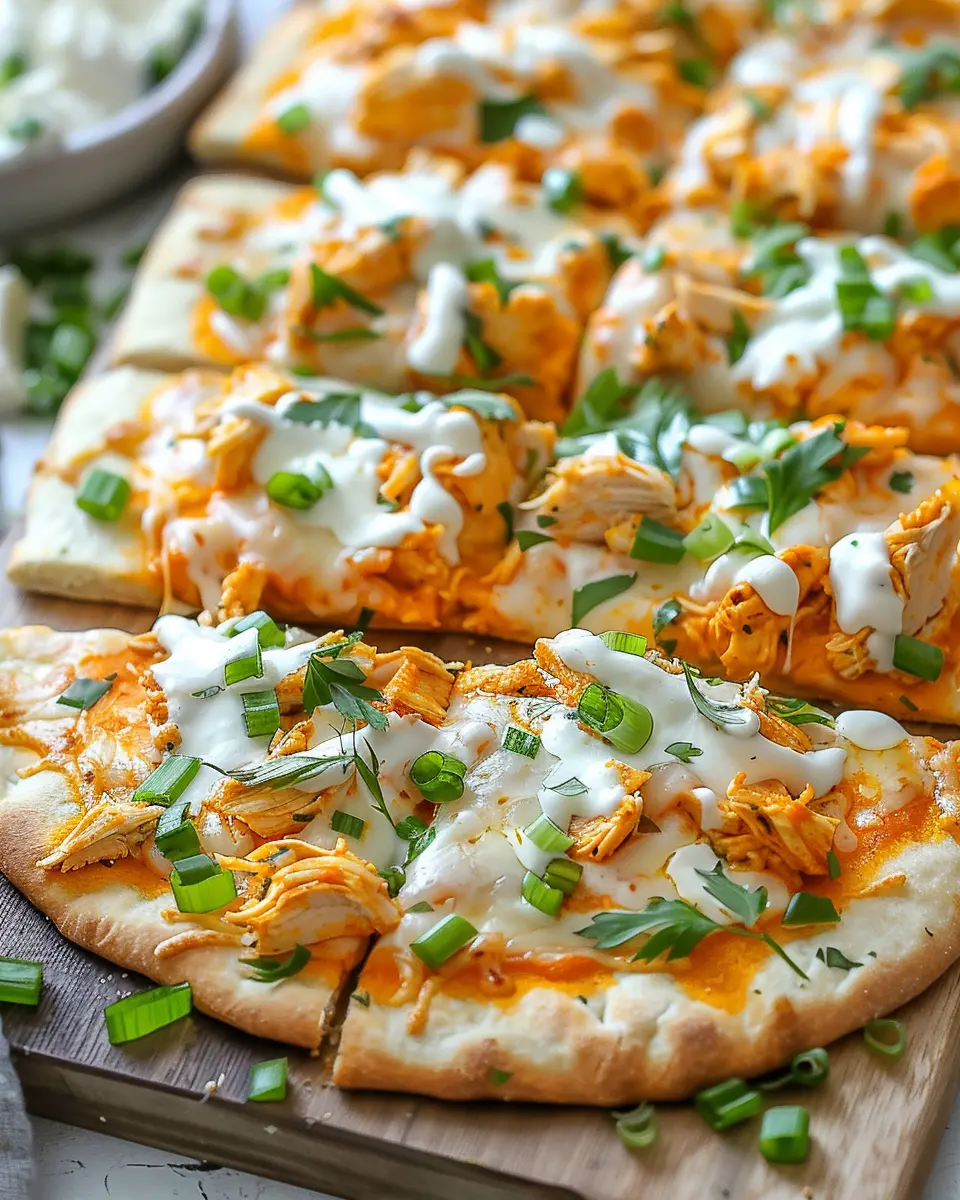 Buffalo Chicken Flatbread: Easy and Irresistibly Flavorful Recipe