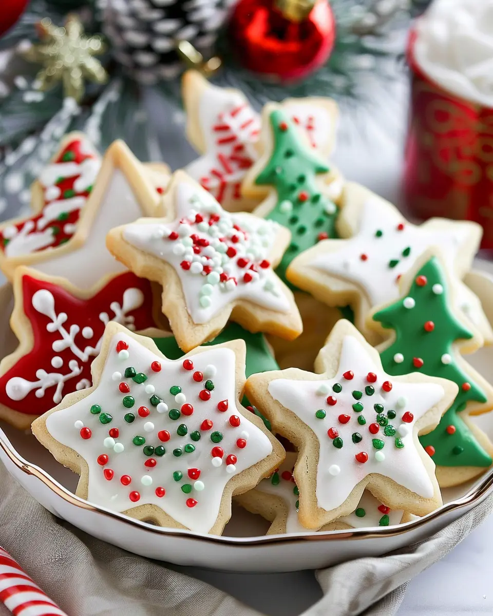 Christmas cookie recipes holiday: Best Soft Cut Out Sugar Cookies