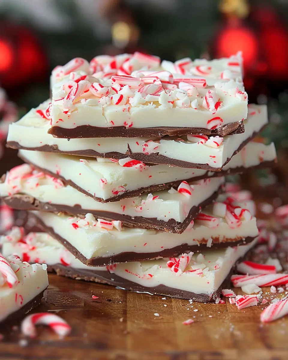 Christmas Cookie Recipes Holiday: Easy Peppermint Bark Delight
