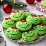 Christmas Cookie Recipes Holiday : Sweet Grinch Sugar Cookies