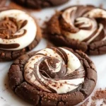 Christmas Cookie Recipes Holiday : Chocolate Marshmallow Swirl Cookies – Gooey & Amazing