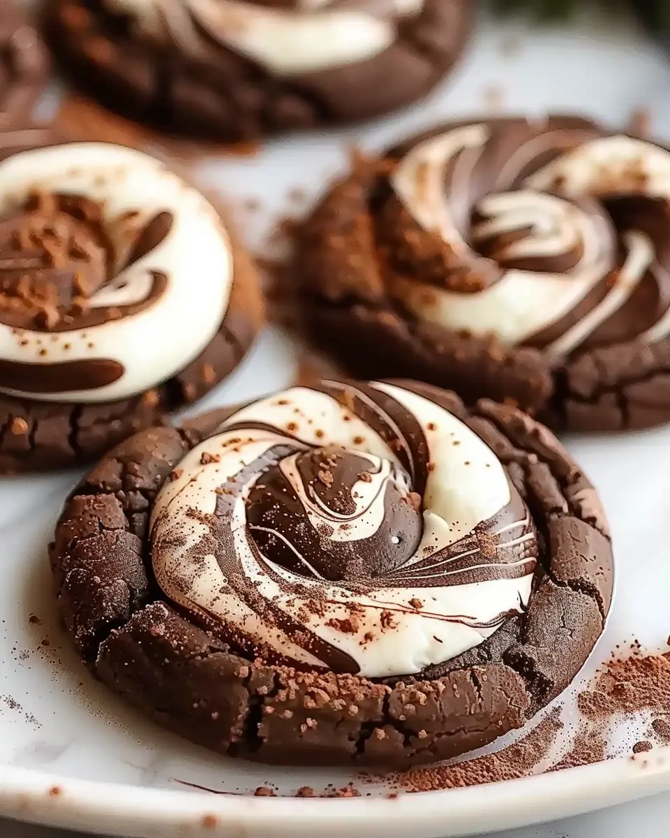 Christmas Cookie Recipes Holiday: Indulgent Chocolate Marshmallow Swirl Cookies