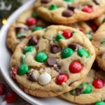 Christmas Cookie Recipes Holiday : The Best Christmas M&m’s Chocolate Chip Cookies