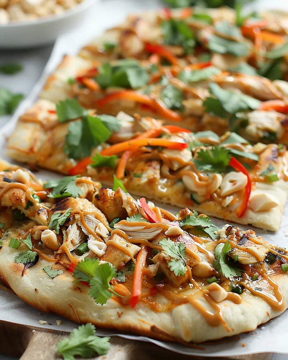 Thai Chicken Flatbread: Easy Recipe for Flavorful Home Cooking