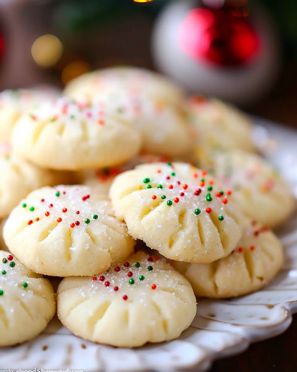 Christmas Cookie Recipes Holiday: Easy Whipped Shortbread Cookies to Delight