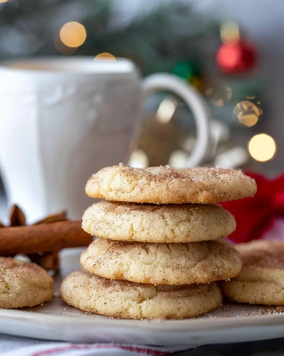 Christmas Cookie Recipes Holiday: Indulgent Eggnog Snickerdoodles