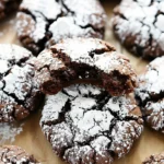 Soft Gingerbread Cookies : Double Chocolate Crinkle Cookies