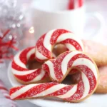 Soft Gingerbread Cookies : Candy Cane Cookies