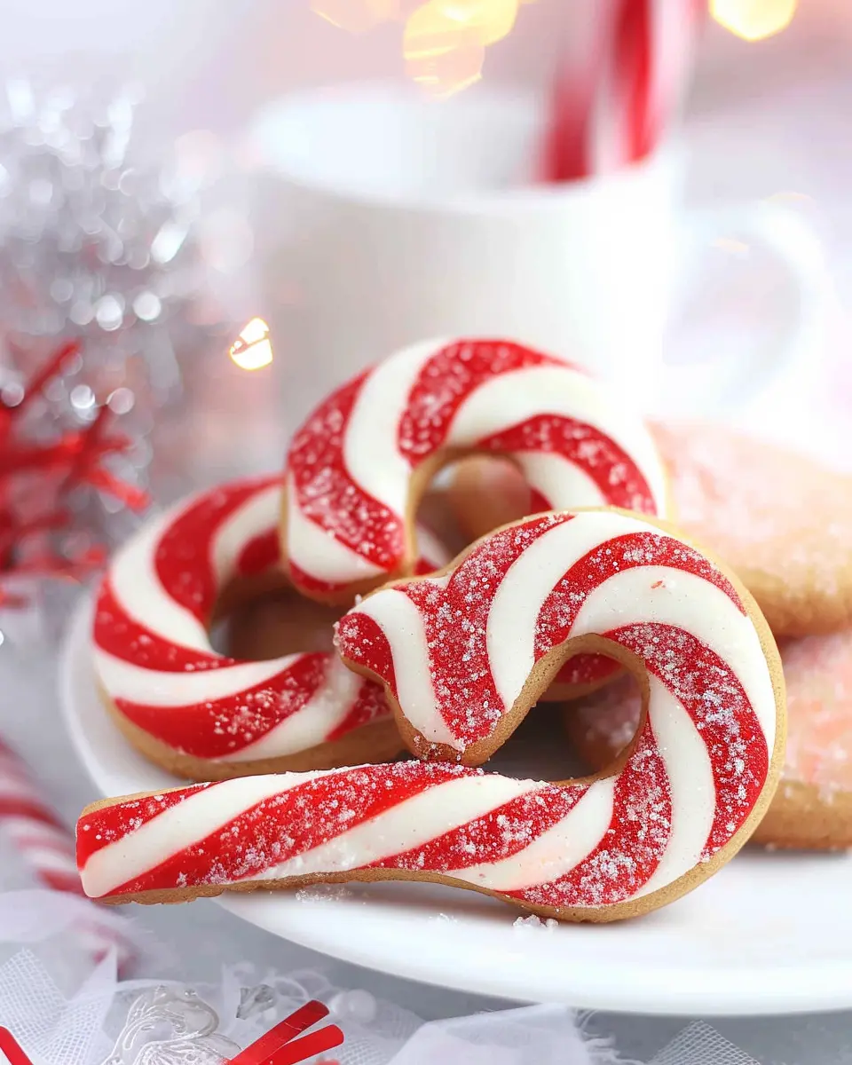 Soft Gingerbread Cookies: Easy Candy Cane Cookies for Everyone