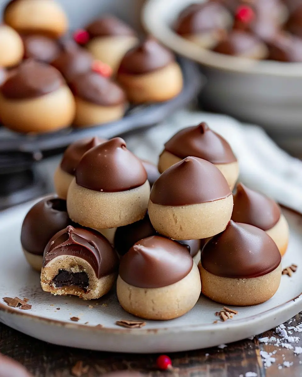 Christmas cookie recipes holiday: Easy Buckeyes Everyone Will Love