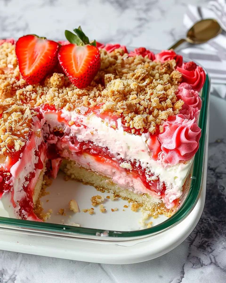 Strawberry Crunch Poke Cake: An Easy Indulgence for All Occasions