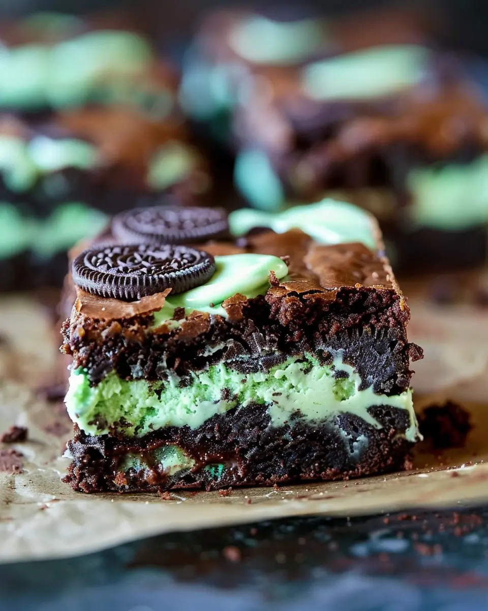 Triple Layer Fudgy Mint Oreo Brownies: The Best Indulgent Treat