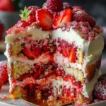 Irresistible Strawberry Earthquake Cake That Steals the Show