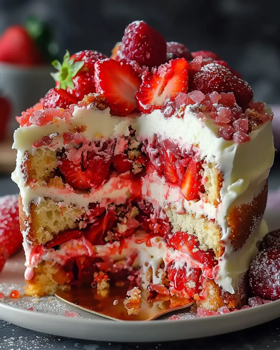 Irresistible Strawberry Earthquake Cake: An Indulgent Treat for All