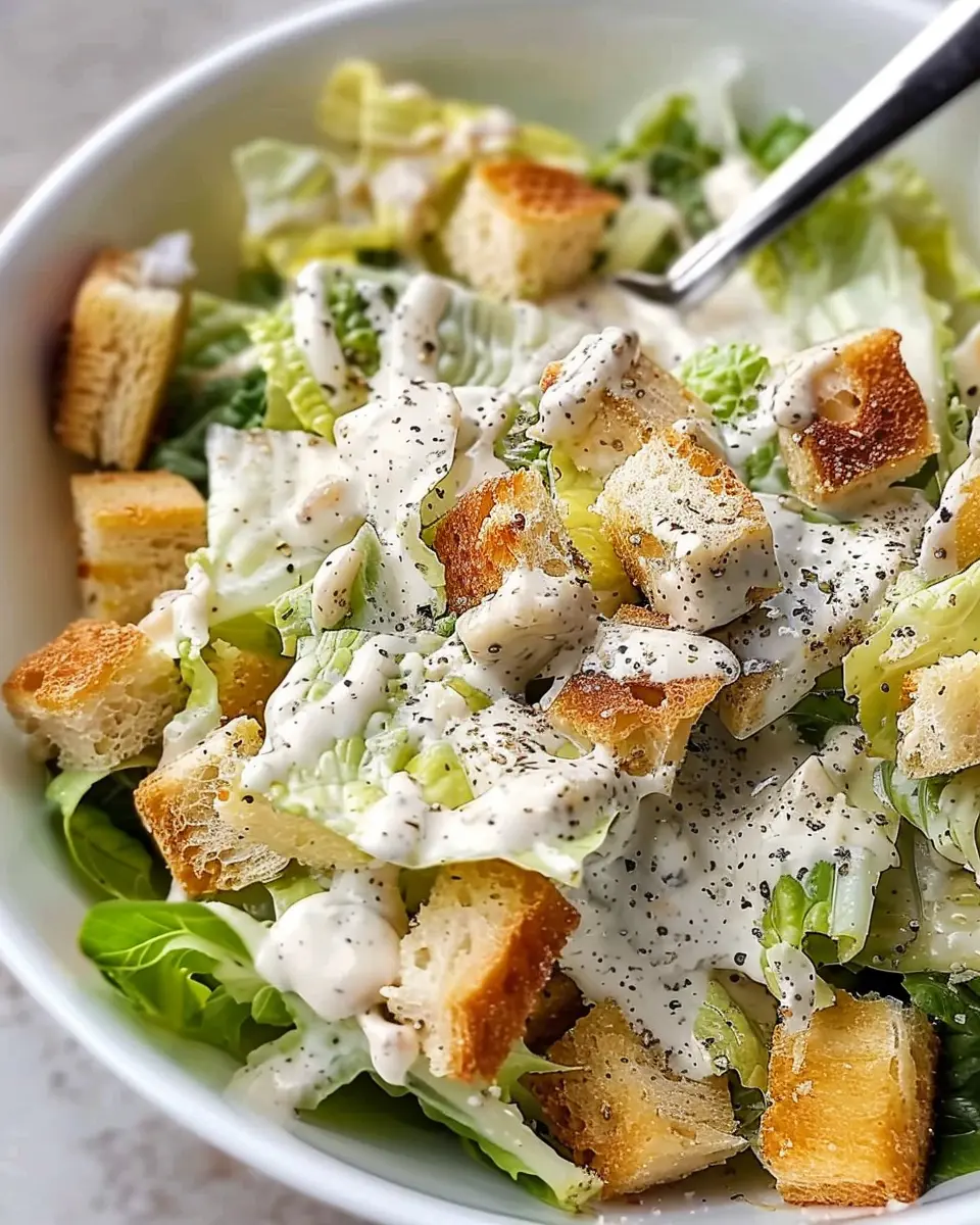 Homemade Creamy Caesar Salad Dressing: The Best Twist with Turkey Bacon